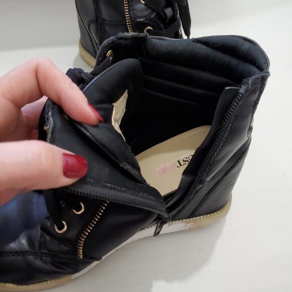 JustFab | Tindy Wedge Lace Up and Zip Sneakers - Picture 8 of 10